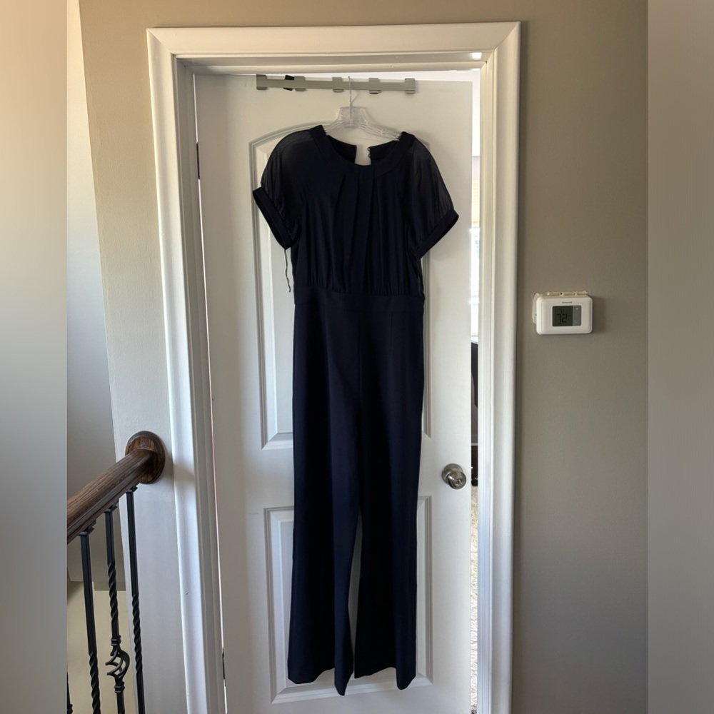 Vince Camuto Navy Jump-Suit